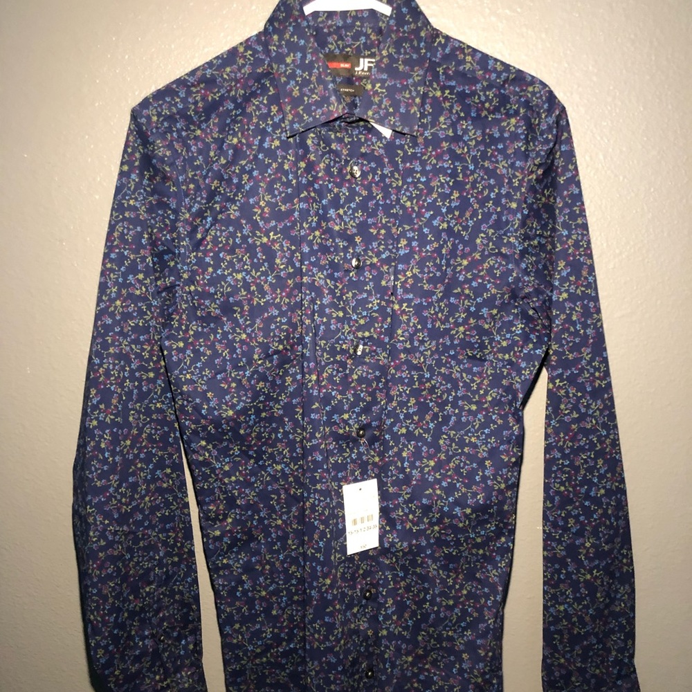 J. Ferrar MultiFloral Dress Shirt